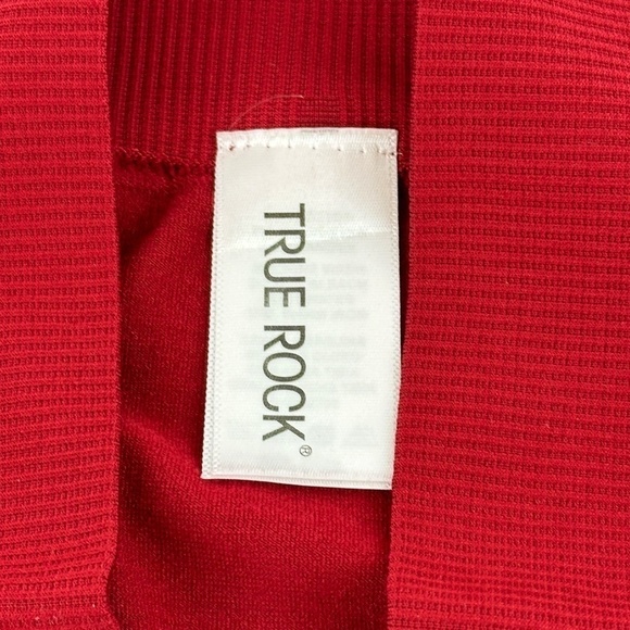 True Rock Leggings Womens Red Ribbed - Picture 2 of 10